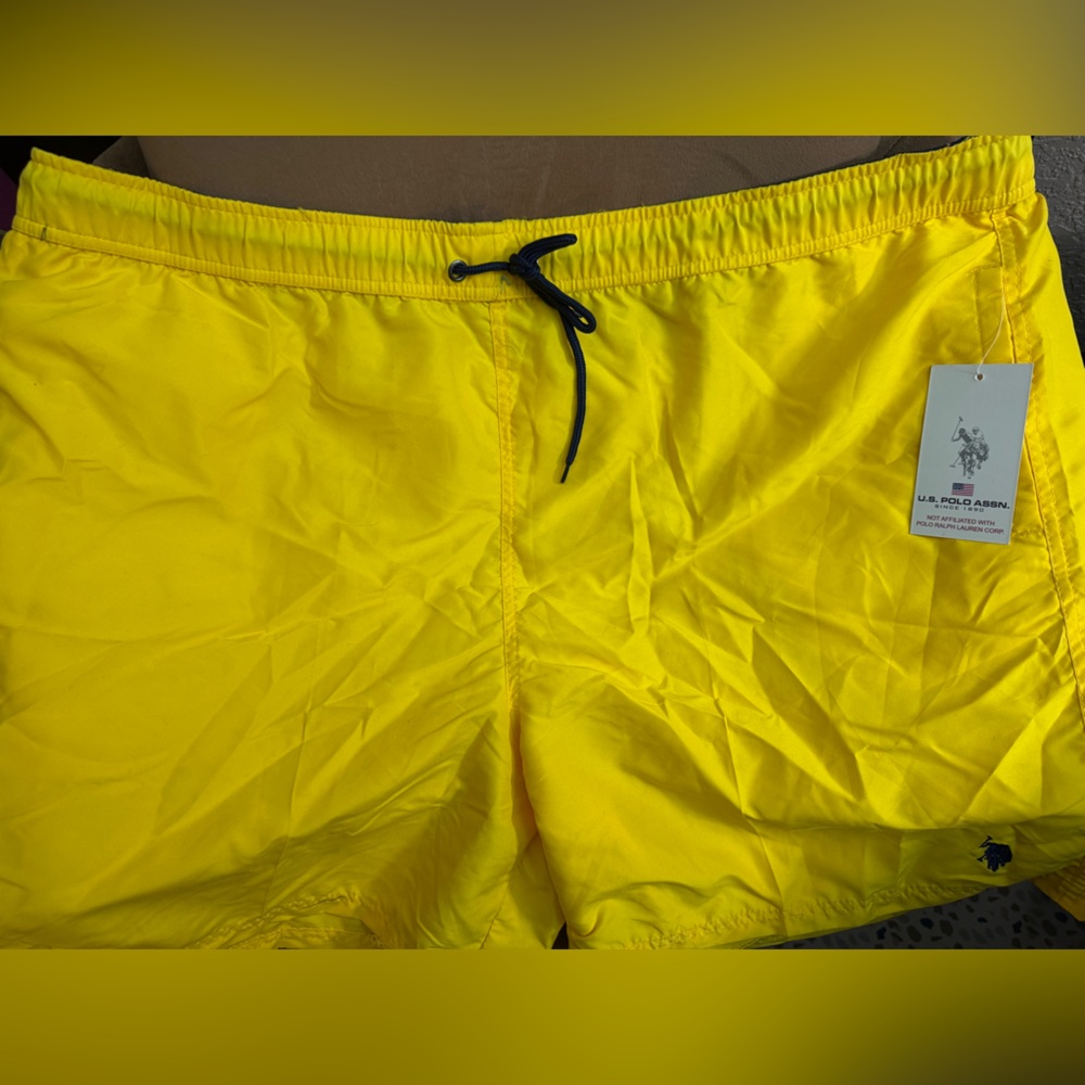 U.S. Polo Assn. Bright Yellow Swim Shorts